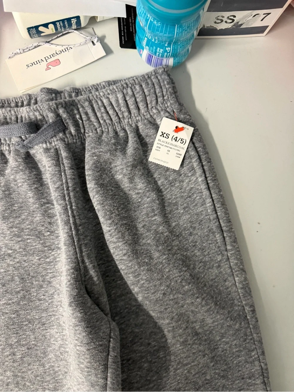 Kids Gray Cozy Sweatpants cat and Jack XS4/5NWT